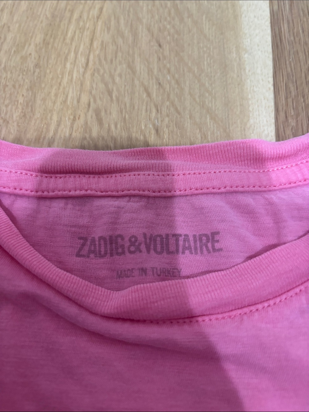 Zadig & Voltaire Pink 'Women Can Do Anything' Crewneck Tee - Picture 2 of 3